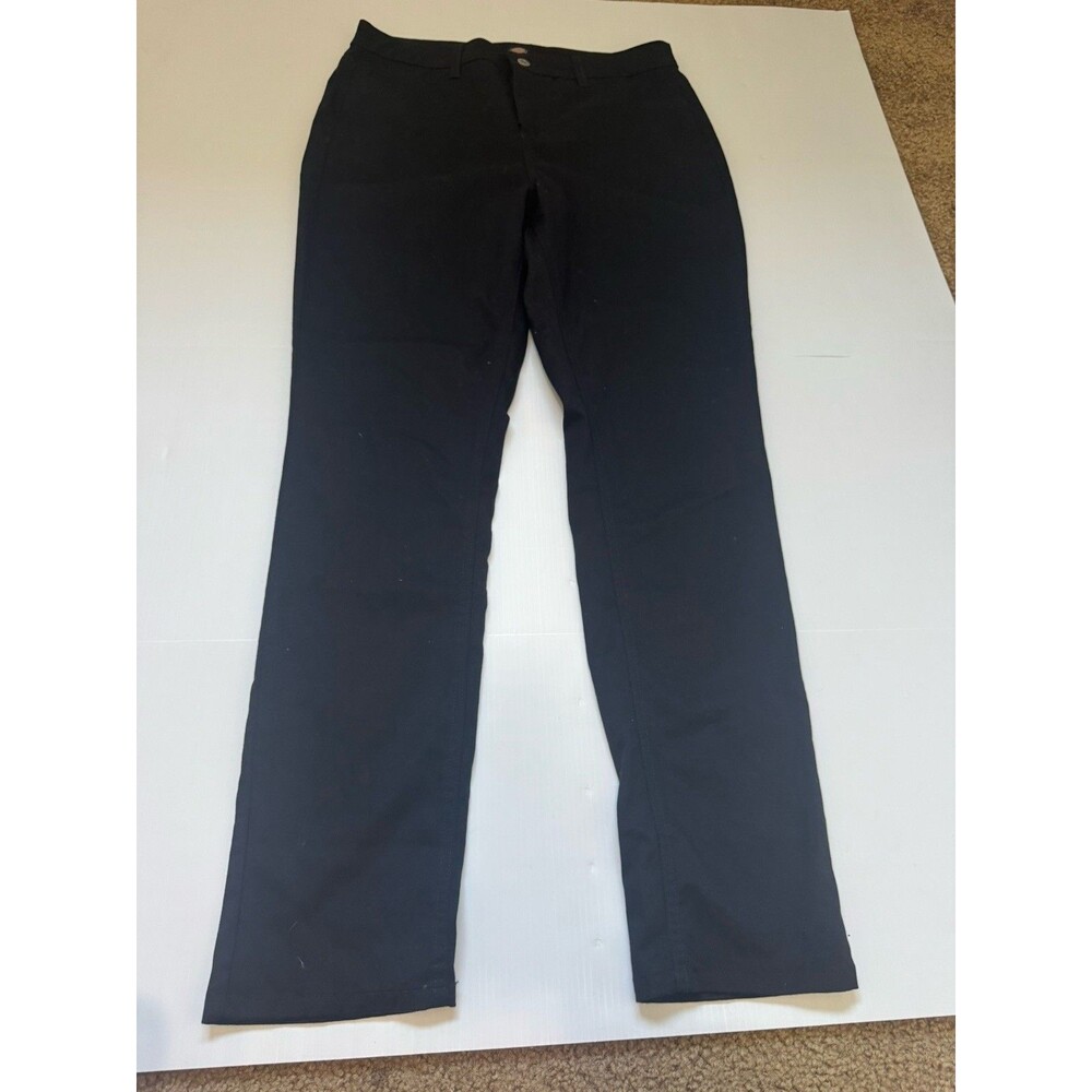 Dickies High Rise Skinny Pants Womens Size 30R Black Stretch Work Casual